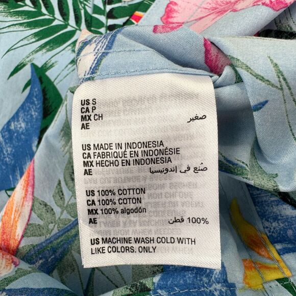 Club Room Mens Benie Classic Fit Tropical Print Button Down Shirt Multicolor S - Picture 4 of 4